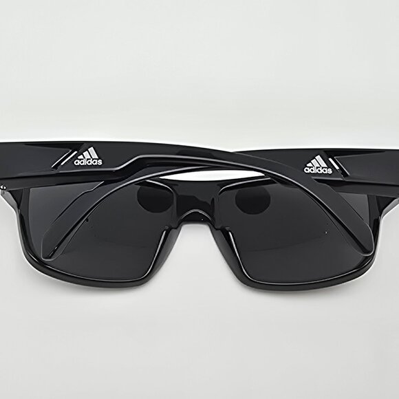 *SOLD* Adidas SP0006 01A Shiny Black Frame Smoke Grey Lens Sport Sunglasses - Picture 9 of 12